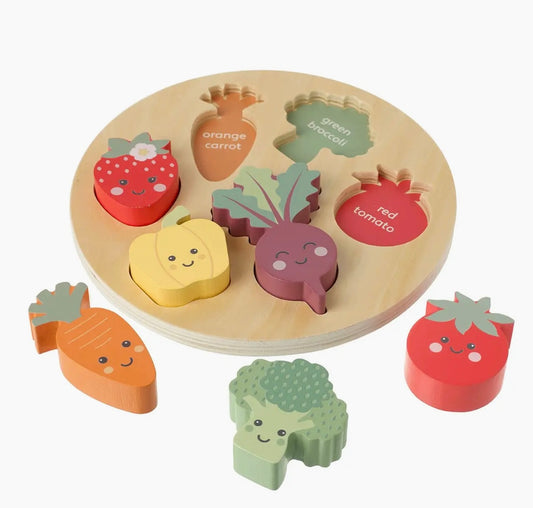 HAPPY VEGGIES WOODEN PUZZLE