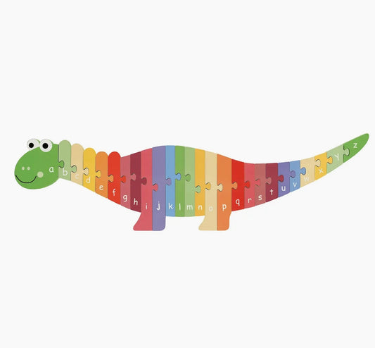 DINOSAUR ALPHABET WOODEN PUZZLE